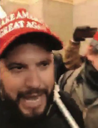 Gabriel Garcia, Miami Proud Boys member yelled at U.S. Capitol police, calling them “f---ing traitors”, “USA! Storm this sh-t!” and “Nancy come out and play!” Last year, Garcia unsuccessfully ran for Florida House District 116 as a Trump backer.  https://miamiherald.com/news/local/crime/article248608940.html