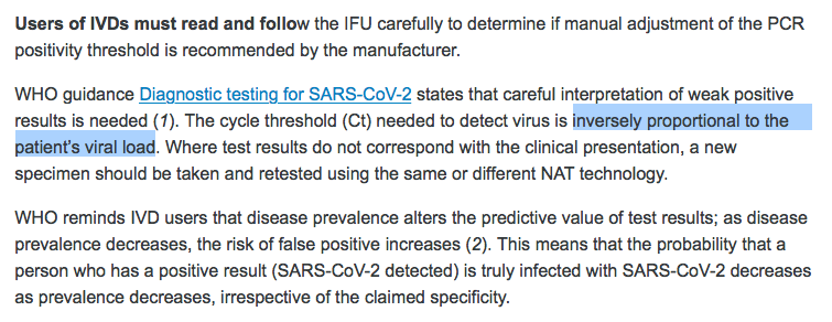 Protocol that ask to collect out to 45 cycles should be scrutinized as its a sign that something is off in their assay if it requires more cycles to capture Cts out at 40. Here they speak about Viral Load. Lets dissect this term as its being mis-used.