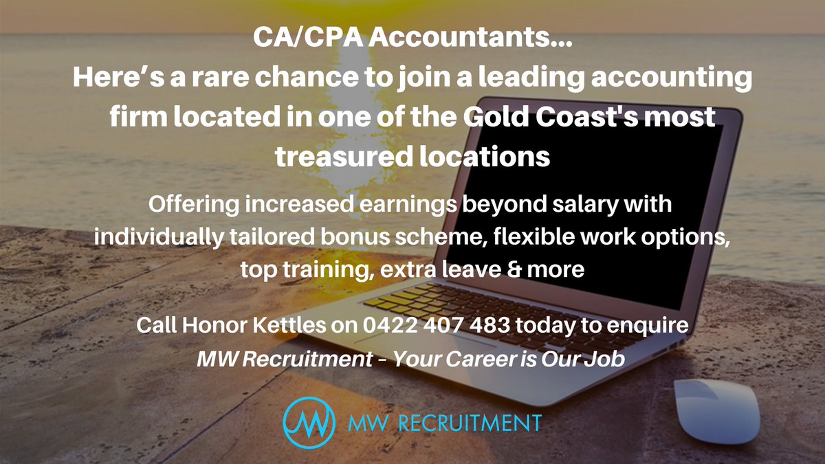 Hello Gold Coast Public Practice Accountants - this is a rare opportunity to join this wonderful firm....