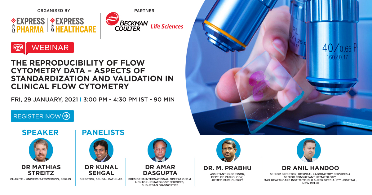 Attend our #LiveWebinar on 'The Reproducibility of Flow Cytometry data – aspects of standardization and validation in Clinical flow cytometry', followed by an expert panel discussion on 29th January 2021 at 3:00 PM IST <a href="/BCILifeSciences/">Beckman Coulter Life Sciences</a> 

Register Now: bit.ly/29bcCytoT