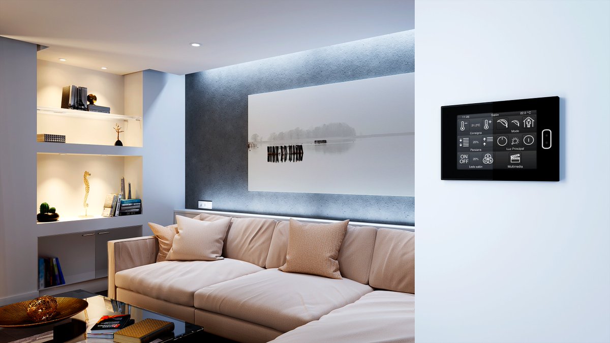 Z40, Nouvel écran tactile capacitif avec écran rétro-éclairé de 4.1”. zennio.com/produits/ecran…