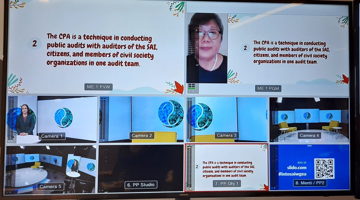 WGEASecre's tweet photo. SAI Philippines presents the progress of citizen participatory audit project at the INTOSAI #WGEAssembly2021 #RethinkingCircularity https://t.co/LU0CTld4zV
