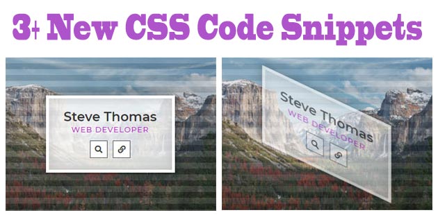 jquery_rain's tweet photo. 3+ New CSS Code Snippets https://t.co/3NxmxwiCCA
#css3   #Bootstrap   #webdesign   #HTML5 https://t.co/z8JY4zvXkK