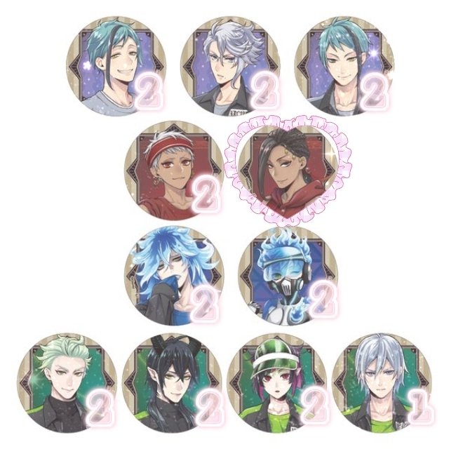 【交換】ツイステ 運動着 トレーディング 缶バッジ トレ缶

譲 デュース ケイト トレイ ☆レオナ △ジャック ヴィル ルーク エペル ☆アズール ☆ジェイド ☆フロイド カリム イデア ○オルト ☆マレウス リリア シルバー ○セベク (数は画像参照)

求 ジャミル

→