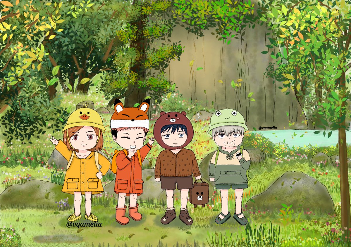 fikiamelia's tweet photo. My babies walk in forest. I wanna pinch their cheeks (ಥ﹏ಥ)
Finally done. 16 layers, 4 days 😌👌
#jujutsukaisenfanart #JujutsuKaisen #Itadoriyuuji #kugisakinobara #fushiguromegumi #inumakitoge #walkinforest #forestime #artidn #artvq https://t.co/Zf3MD1Qsnd