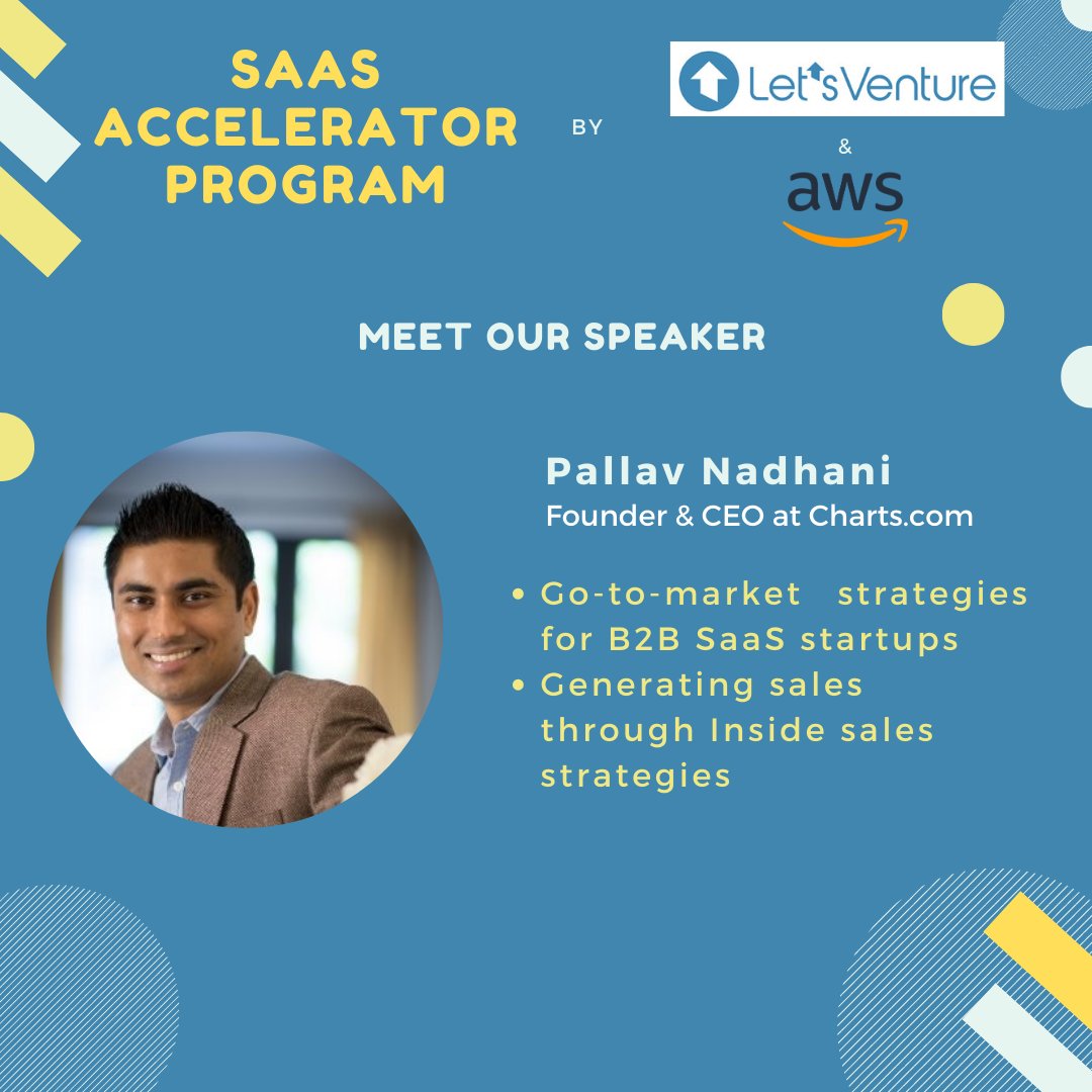 lvxventures's tweet photo. #LVbootcamp | Meet @pallavn, one of the speakers on SaaS Accelerator Program and Founder & CEO of https://t.co/Yx6IcyRkse. He will guide #startups on Go-to-market and inside sales strategies for SaaS products
⚡Apply here - https://t.co/WUtAR1Tmsy
#SaaS #Accelerator #investors https://t.co/Pd0Xykuxo9