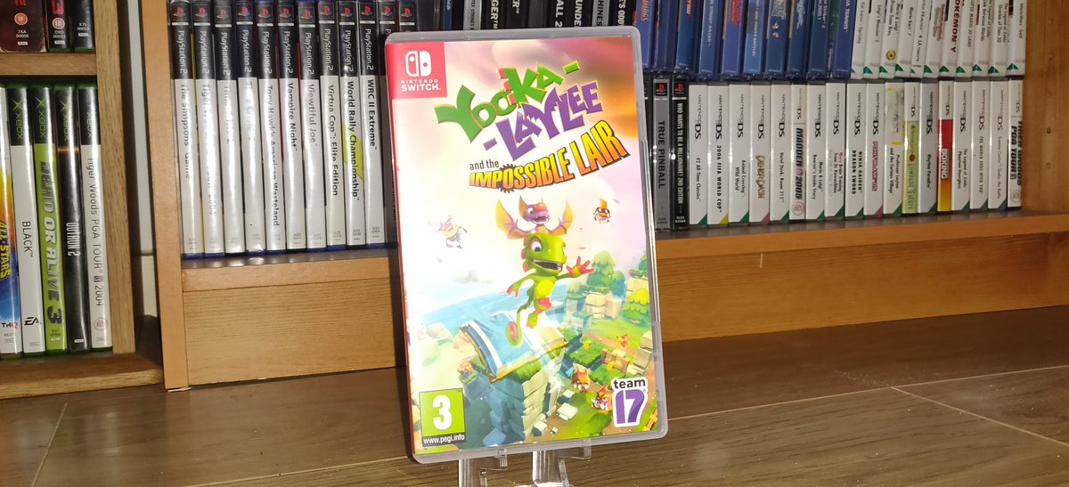 Day 1/100: Yooka-Laylee & The Impossible Lair ( #Switch, 2019)Might as well start with the game I'm currently playing. Picked up cheap after I saw a  @Caddicarus glowing review.Definitely well made but the controls seem off to me, looks like I'm the only one?  #NintendoSwitch