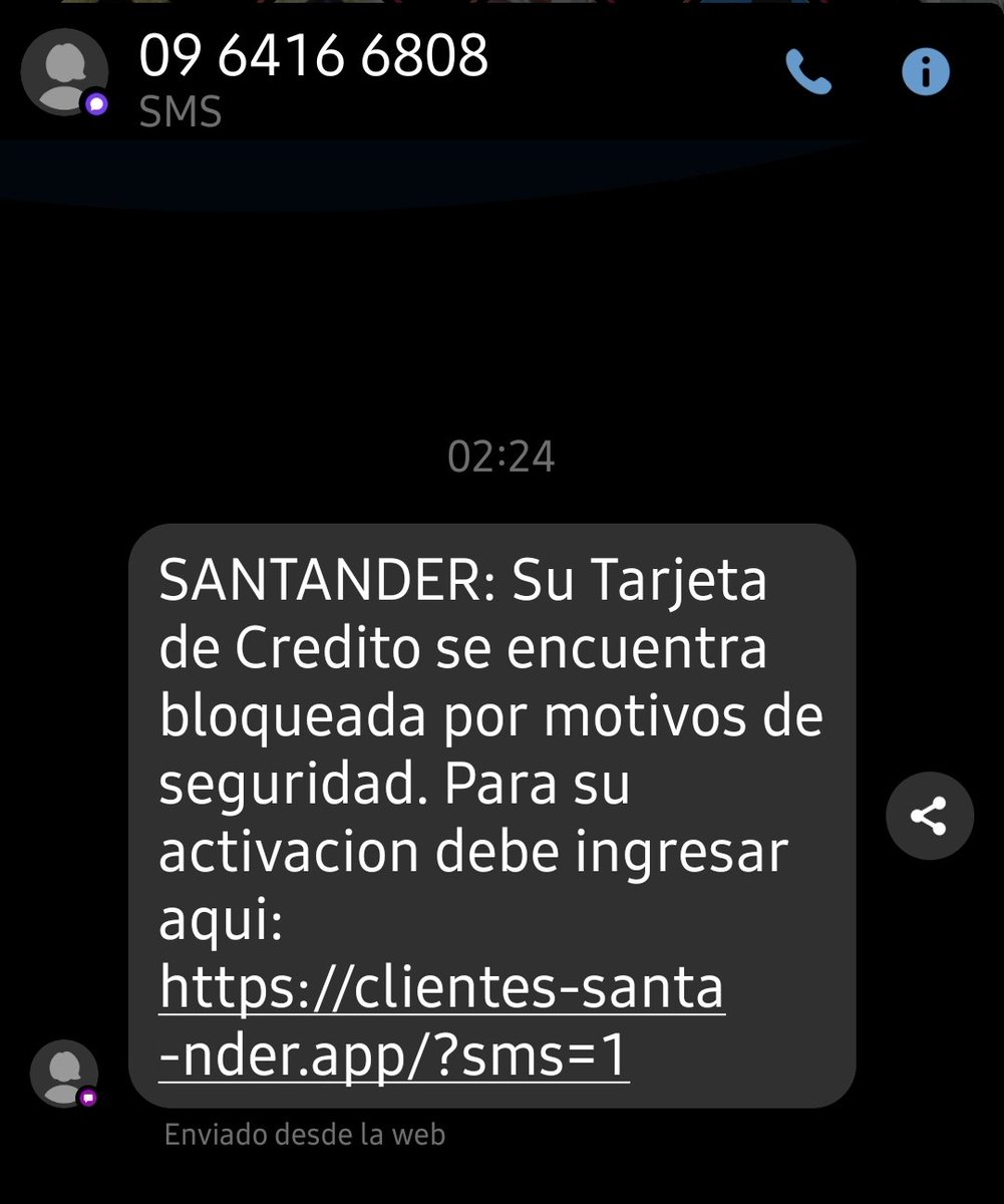 hectorvegamora's tweet photo. Siguen los estafadores, ahora desde este número @santanderchile @PDI_CHILE https://t.co/7PtR4175NH