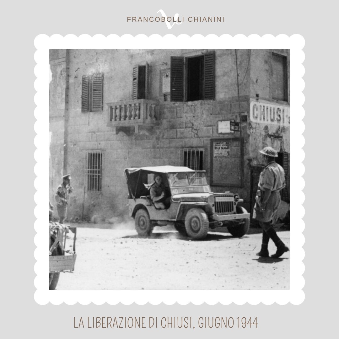 La Liberazione di #Chiusi avvenne il 26 giugno 1944, nelle fasi finali della Seconda Guerra Mondiale, con il passaggio del fronte alleato che da sud risaliva la penisola, in cui le formazioni partigiane anticipavano le azioni di resistenza contro le truppe nazifasciste.