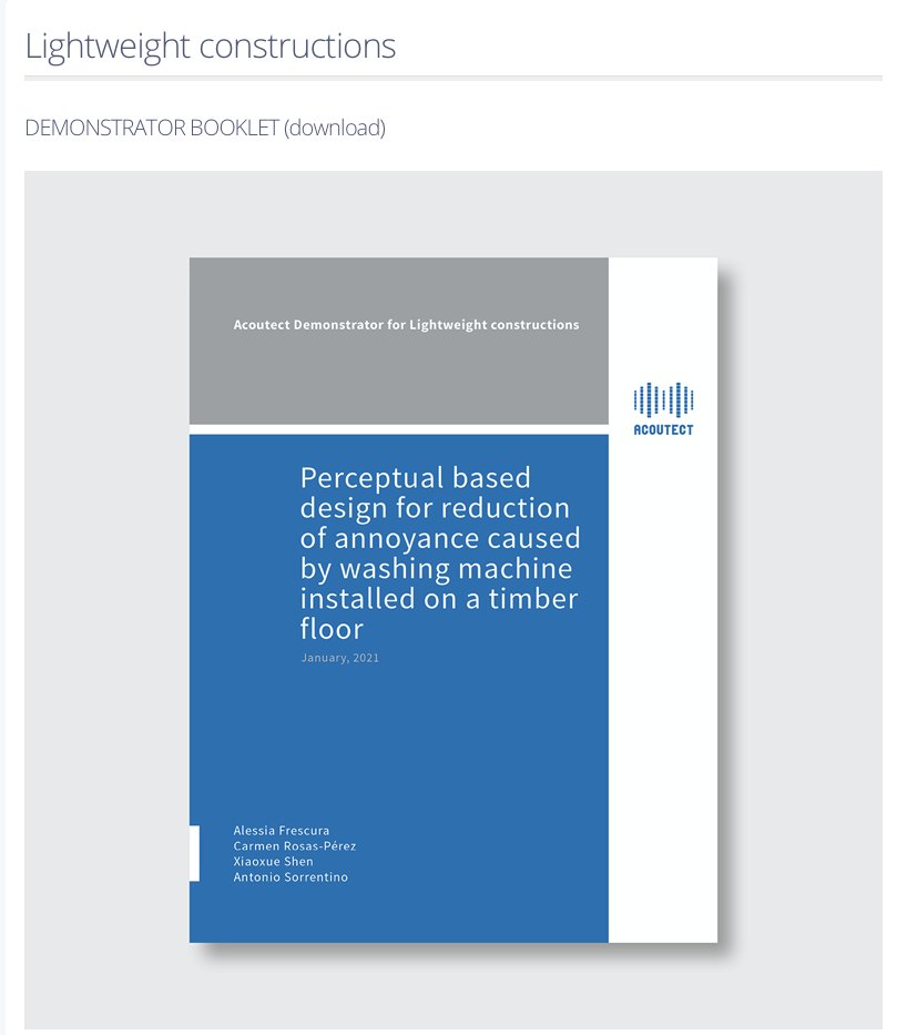 acoutect's tweet photo. The booklets of the Demonstrator projects within Acoutect are now online, please download them at https://t.co/WkSKkz7Uzb https://t.co/GXEkHJrLeW