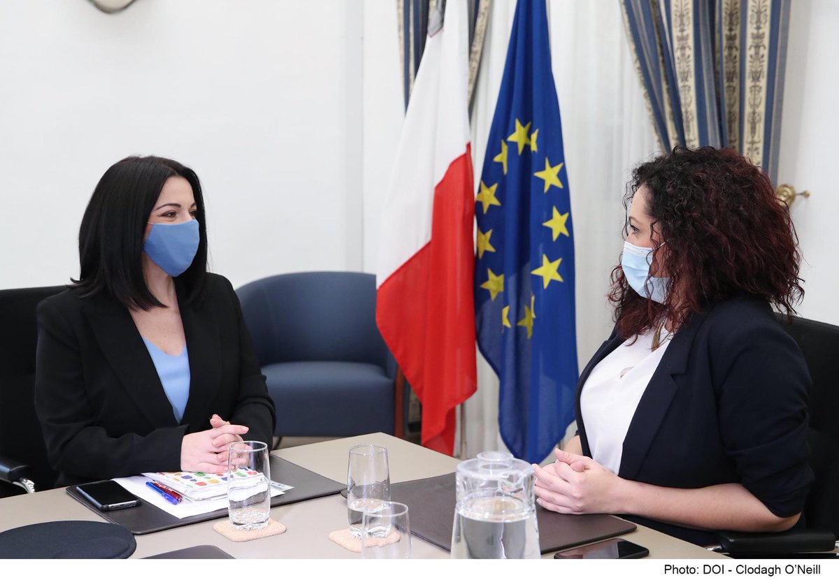 JuliaFarrugia's tweet photo. A fruitful first meeting with the newly appointed Commissioner for the Rights of Persons with Disability @sampgasan. As @MaltaGov we remain committed towards ensuring inclusion in our society and this is one of the priorities of @sampgasan. @RobertAbela_MT https://t.co/MgiIFX6G0t