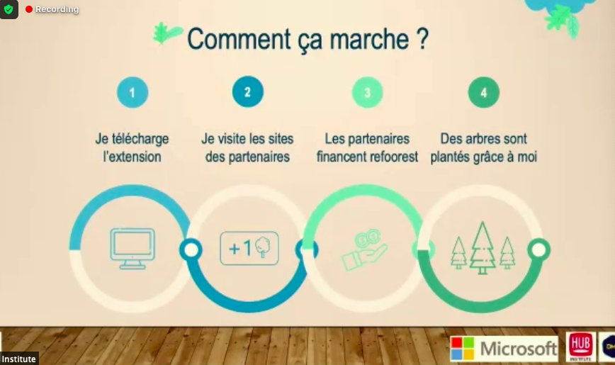 <a href="/refoorest/">refoorest</a> : L'extension de navigateur qui permet de planter des arbres tout en parcourant le web! 🌳
#VisionaryDay #MBADMB #MBADMBplantyourtree