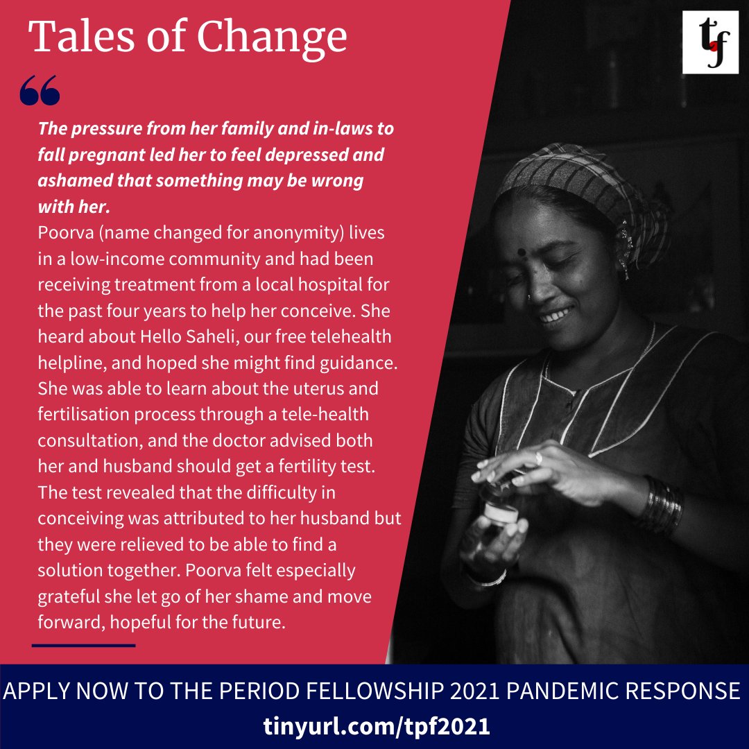 Bringing you stories of impact from the ground!

APPLY NOW for The Period Fellowship 2021 Pandemic Response, an immersive leadership journey that has been redesigned for the COVID-19 context.

Click on the link in bio to know more and apply today!
