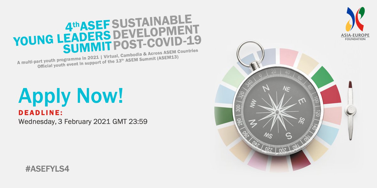 Interested in #YouthLeadership? 👨‍💼👩‍💼

Apply for the @asefedu #ASEFYLS4, a fully-funded 10-month long youth leadership programme focused on #SustainableDevelopment in a post-#COVID19 world. 

Learn more and apply by 3 February ➡️ bit.ly/ASEFYLS4_ESN