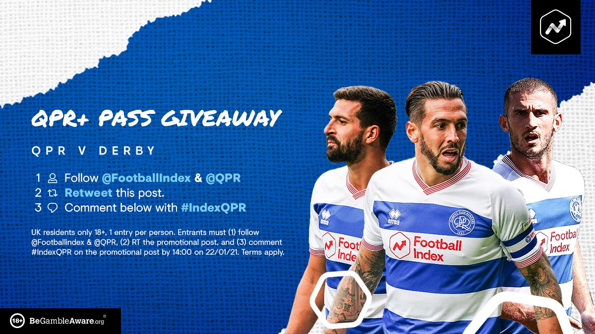 QPR's tweet photo. ๐บ ๐ช๐ฎ๐๐ฐ๐ต ๐๐ต๐ฒ ๐ฅ'๐ ๐ฎ๐ด๐ฎ๐ถ๐ป ๐ผ๐ป ๐ฆ๐ฎ๐๐๐ฟ๐ฑ๐ฎ๐!
Our partners @FootballIndex are giving away 4๏ธโฃ ๐ค๐ฃ๐ฅ+ streaming passes for #QPRDER!
๐ง๐ผ ๐ฒ๐ป๐๐ฒ๐ฟ:
โ
Follow @QPR & @FootballIndex
๐ Retweet this tweet
๐ฌ Reply with #IndexQPR https://t.co/8erUUye12U