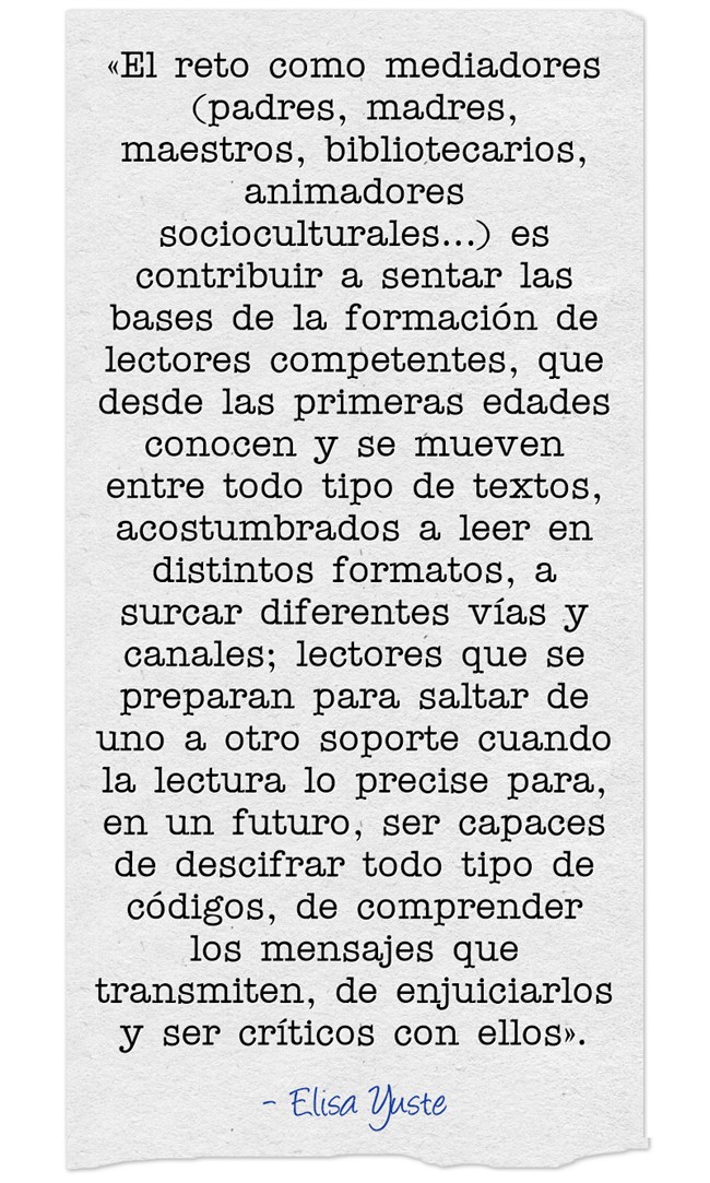 Conversaremos sobre lectura digital en la primera infancia con Elisa Yuste <a href="/elisayuste/">Elisa Yuste</a> en el #MOOC de <a href="/CRIFAcacias/">CRIF Las Acacias</a> y <a href="/labEmilia/">Laboratorio Emília</a> Arte, palabra y lectura en la primera infancia #LecturaCRIF.

Gratis y en línea. ¿Te apuntas? 👉bit.ly/3qijG2H
📌 Comienza 25 de enero
