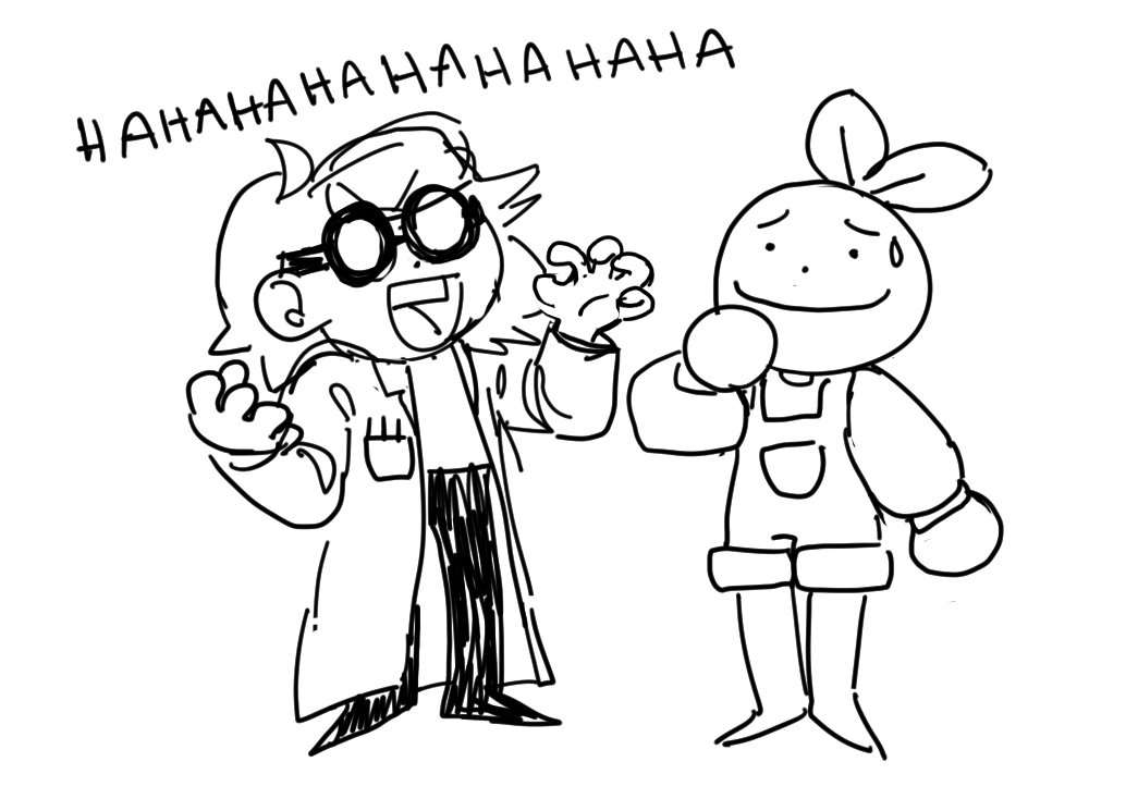 some doodles. me and @Velo_cira  in minecraft, and me and @smasshtonn living our best lives in our beautiful cottage 