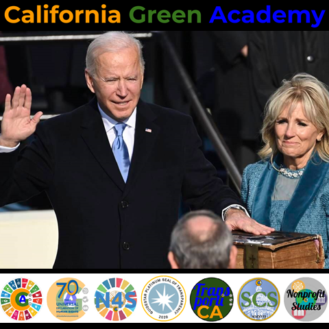 CalGreenAcademy's tweet photo. .@CalGreenAcademy Welcomes a New Beginning w/the #Nation's First #DemocraticallyElected #President in Eight Years https://t.co/gw7MRJUSC4 In the words of @EU_Commission Pres. Ursual @vonderleyen, “The #UnitedStates is back.” #presidentbiden #potus46 #vpharris https://t.co/hUs86hyaWc