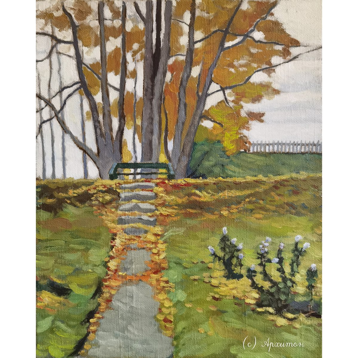 architonestudio's tweet photo. Копия картины В. К. Бялыницкого-Бирули «Осень» (1908). Холст на ДВП, масло. 
V.K. Byalynitsky-Birulya picture “Autumn” (1908) copy. Canvas on fiberboard, oil. 
#architone #painting #art #belarus #архитон #живопись #пейзаж #искусство #картина #беларусь #художник #минск #осень https://t.co/srLlEhvJd8