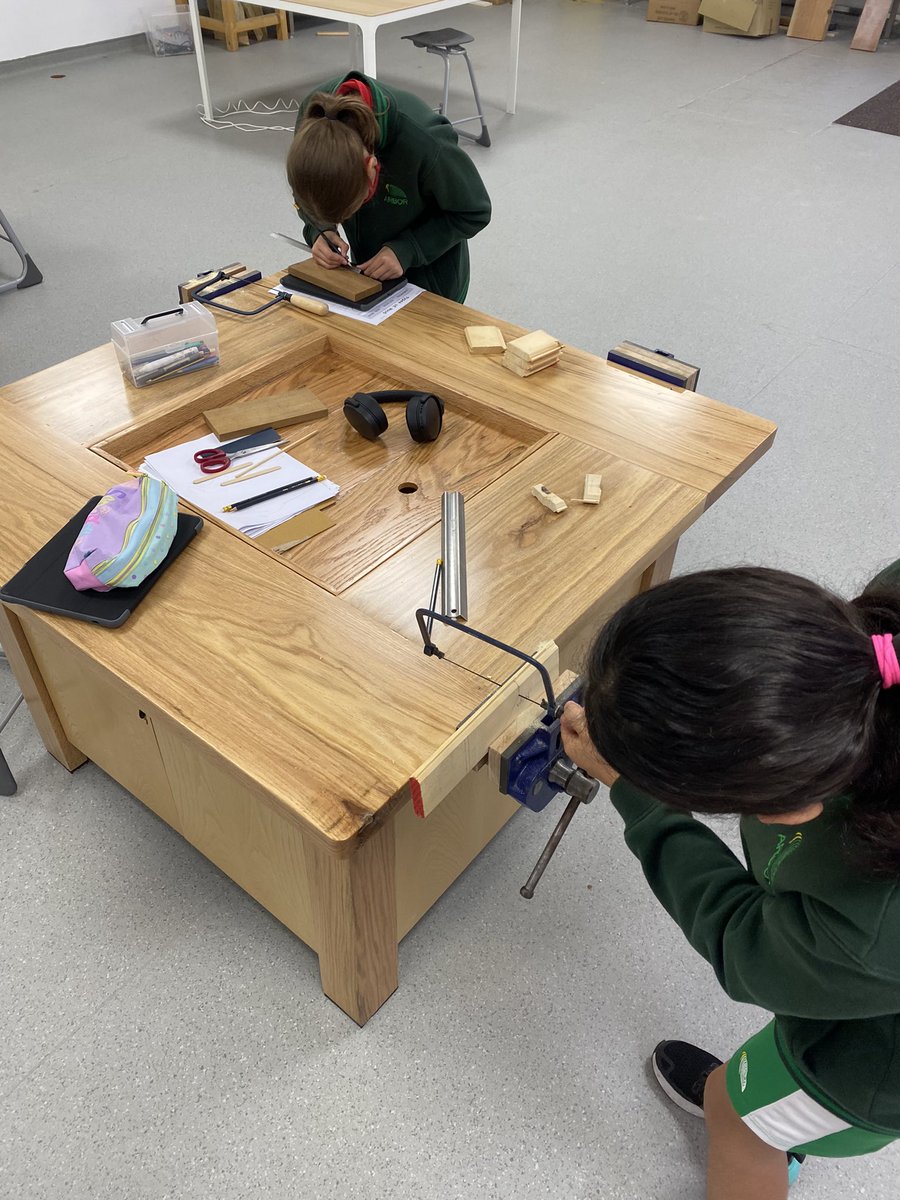 ArborDT's tweet photo. @ArborYear7 understanding tool selection &amp; method are impacted by the density of timber used, the Tolerance of cuts and Quality assurance/control in practical tasks. Our laminated Candle holders have got off to a great start! @ArborDubai @ArborPrincipal @ArborSeniors #ArborDT https://t.co/E6KYEL7yyC