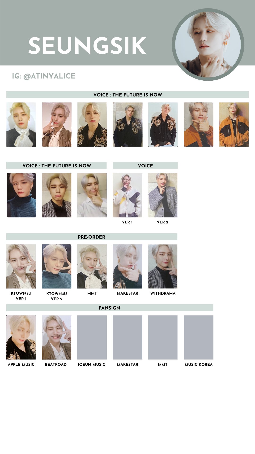 VICTON 2022 Season's Greetings Official Photocard Color