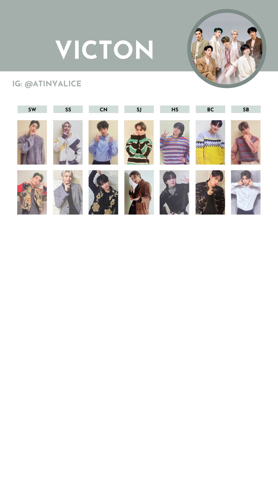 VICTON 1st Album Voice The Future is Now Photocard K-POP