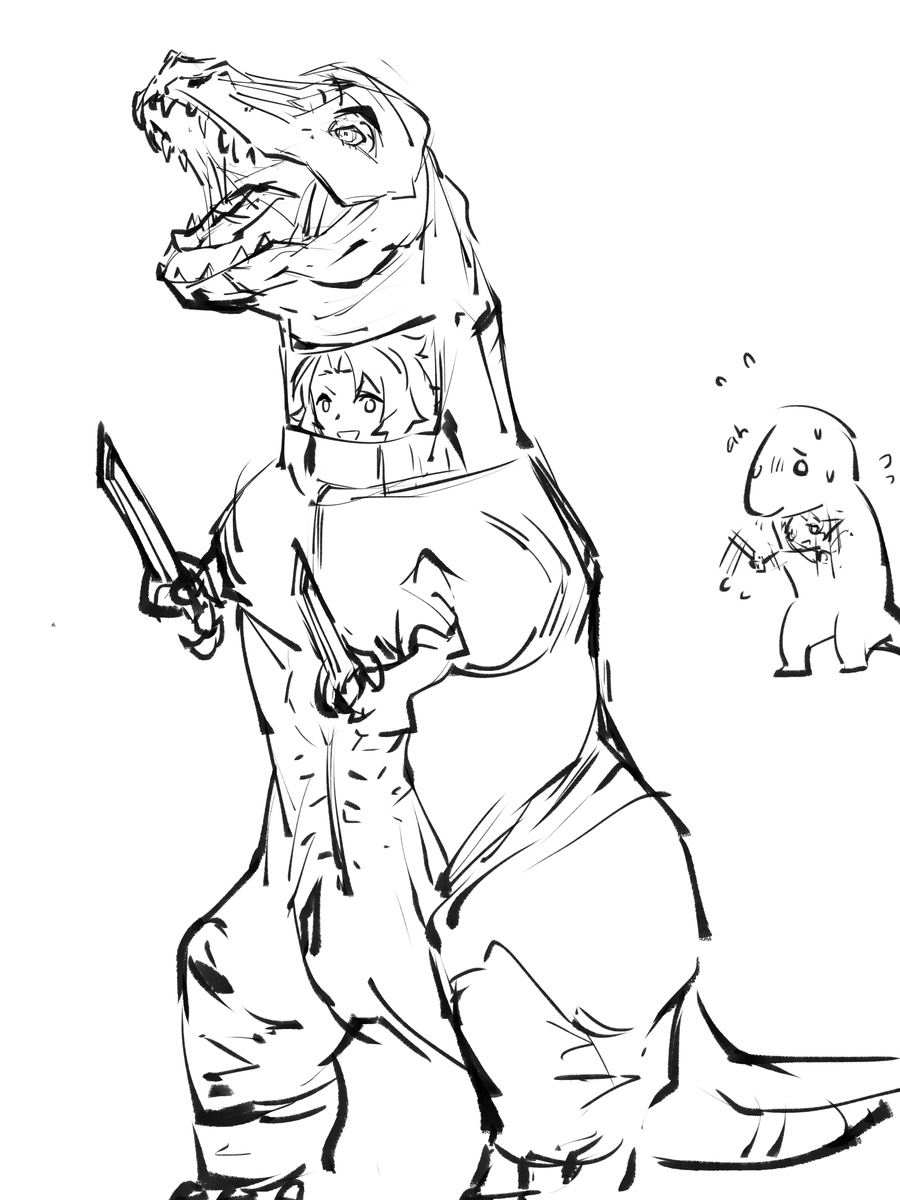 https://t.co/K77sXJrQwp
lanchan cosplay club week 55 - Tyrannosaurus