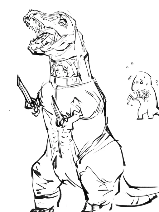 https://t.co/K77sXJrQwp
lanchan cosplay club week 55 - Tyrannosaurus 