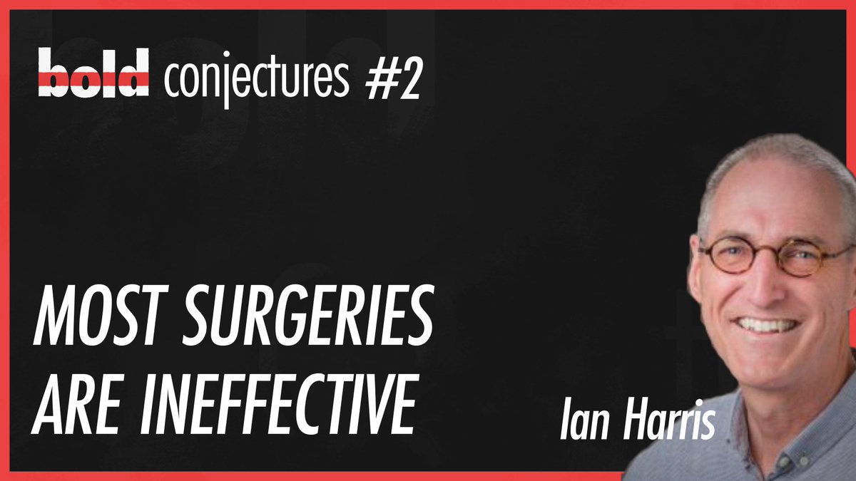 Most surgeries are ineffective!(a short thread on this bold claim) It's also my 2nd podcast episode 