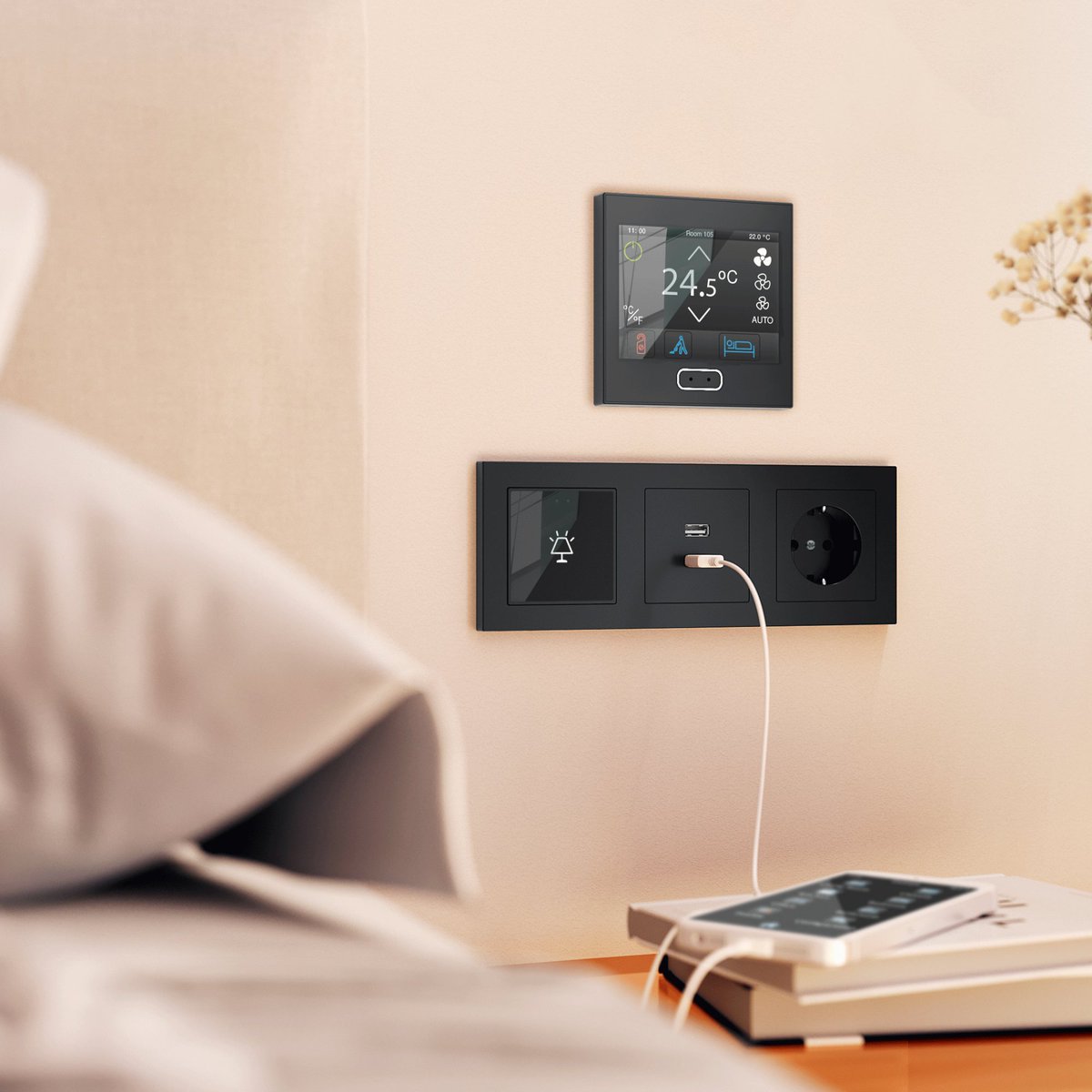 La #domotique #knx avec <a href="/Zennio_fr/">Zennio FR</a>  apporte confort, sécurité, et économie d'energie tout en gardant le design de l'appareillage. Merci <a href="/ZennioSpain/">Zennio Spain</a> . 
Pour plus de renseignements consultez nous.