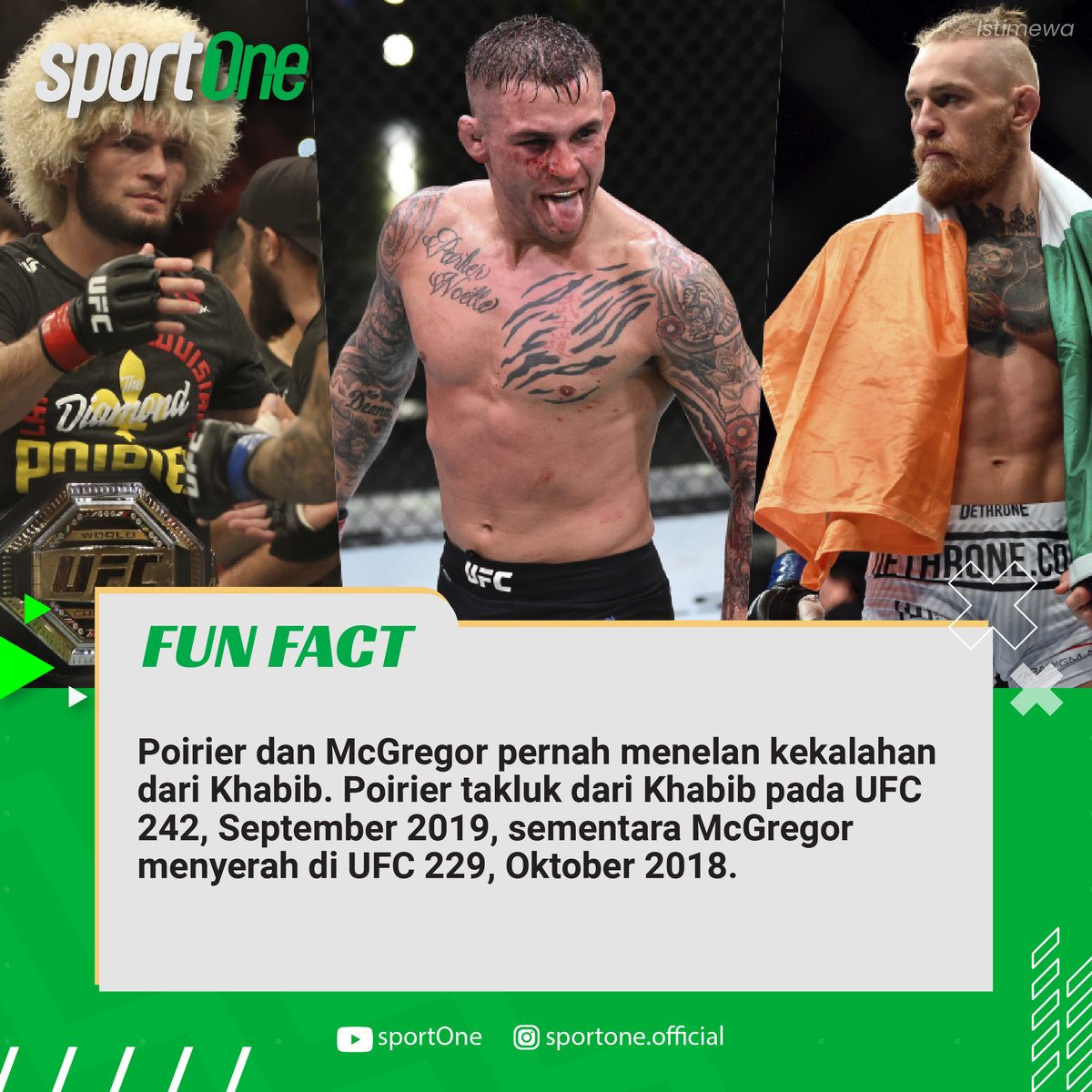 tvOneNews's tweet photo. Jelang laga panas di UFC 257, ada fakta menarik yang kalian harus tau!
Sementara itu, gimana ya persiapan Poirier jelang pertarungannya? Tonton selengkapnya di link berikut https://t.co/OmxLamoRsf
#sportOne #sportOneFunFact #DustinPoirier #ConorMcGregor #UFC https://t.co/4WE5VR90ho