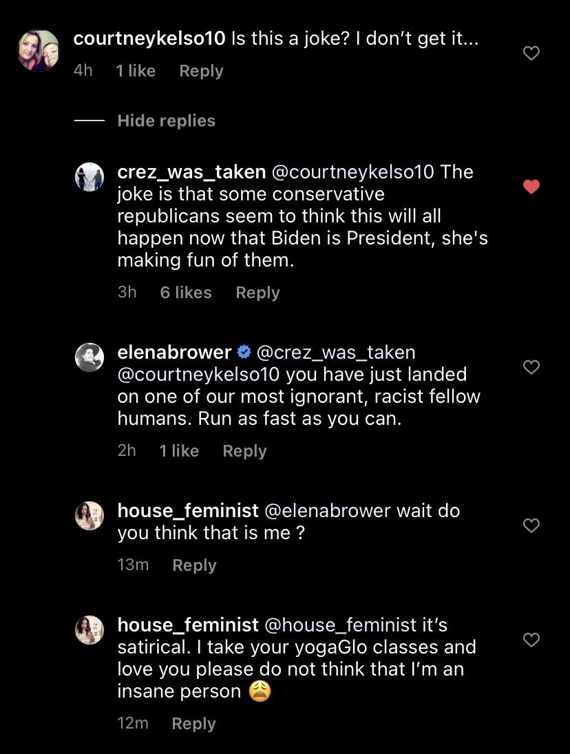 what a world where a yoga teacher I follow is on my Instagram talking shit about me lmao