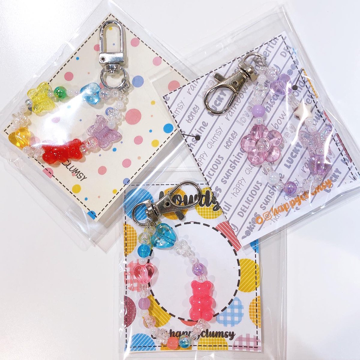 cubetomato1's tweet photo. อัพเดตสินค้าเข้าใหม่ จากแบรนด์ @happyclumsy 
แหวน 39.- ✨
Keychain 59.-💖 
กำไล 70-90.- ✨ 
มาช็อปกันน๊าา 🛒🛍💕✨ https://t.co/0mbuspPMf3