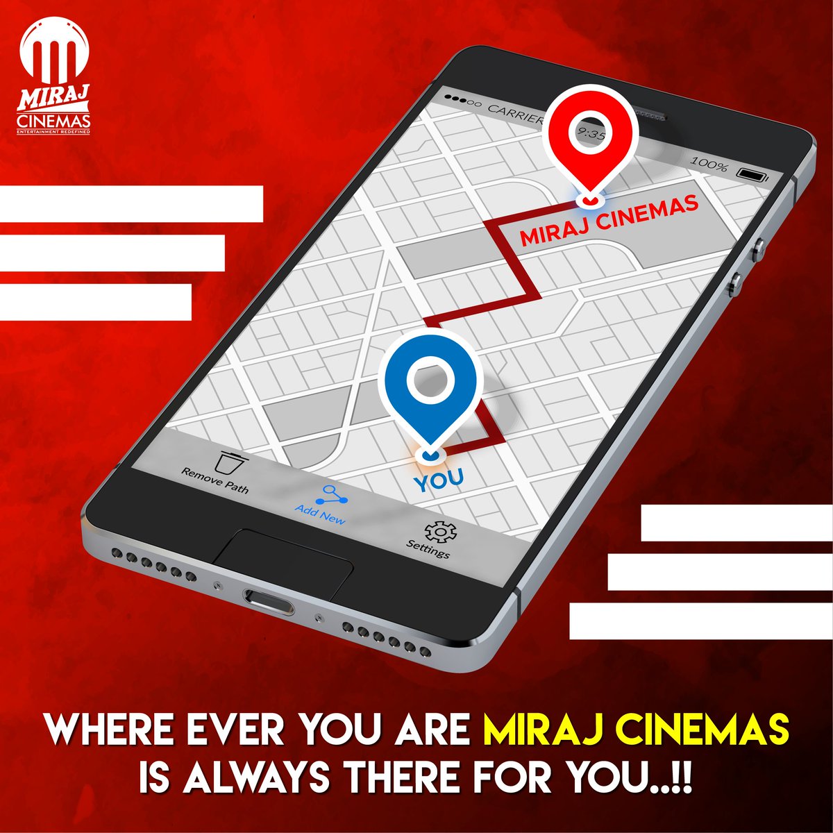 MirajCinemas's tweet photo. We are never too far, no matter wherever you are!!
Come unwind with #MirajCinemas

#entertainmentredefined #HygieneRedefined #Relax #chill #chillscenes https://t.co/imomjTgaSL