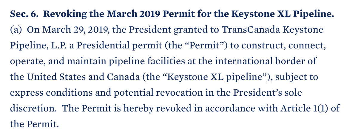 3/n Biden revoked the permit for the Keystone XL pipeline that would carry up to 830k bbl/day of bitumen from Alberta oil sands.  https://landdesk.substack.com/p/data-dump-keystone-xl-epitaph-by