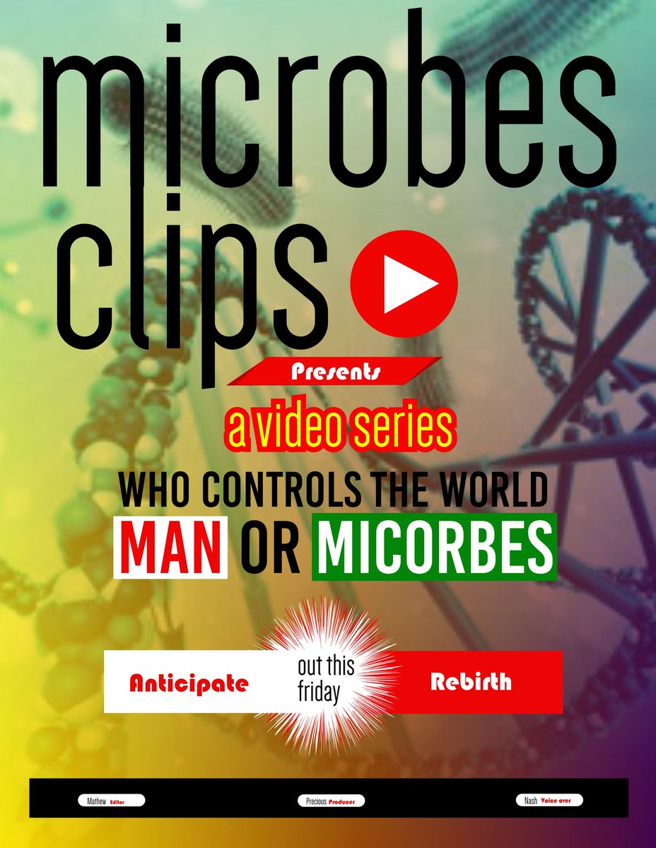 Microbes clips series

Bringing Microbiology to a fun table,  easy to relate with

Anticipate 🤗🤗🤗🤗 this friday

#microbiota
