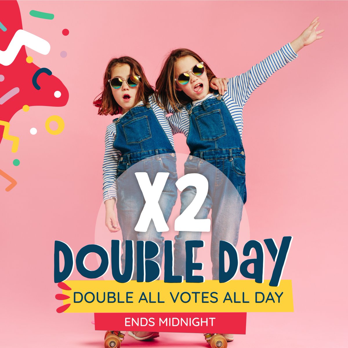 CuteKidZA's tweet photo. Attention all Cute Kid fans. Today is Double Day. All free and paid-for votes DOUBLE x2 today, 21/01. Offer ends midnight. Have an awesome day! #competitionupdate #doubleday https://t.co/qVZ4zPdjV0