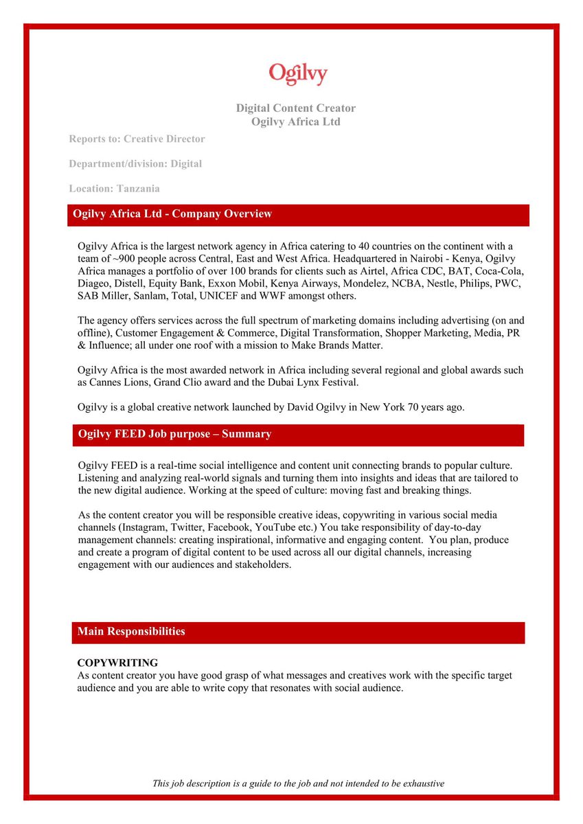 Ogilvy Africa Tanzania tweet media