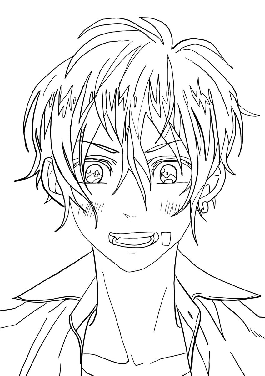 五綺 ハニワの濱中翠くん描きましたー 濱中翠 ハニワ ハニーワークス イラスト