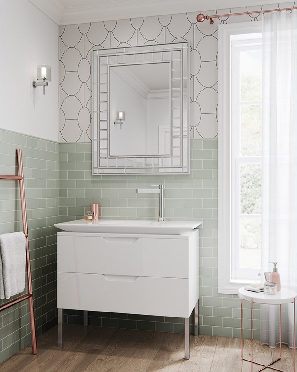 Feature wall &amp; wood floor combo. Beautifully set off with the VADO Edit Mono Basin Mixer.  We can match your measurements with unique basin options.
#interiora #newlyn #Cornwall #penzance #homedecor #shoplocal #supportsmallbusiness #Bathroomdesign #bathroomdecor #BathroomInspo