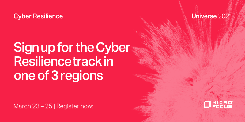 jamesinorge's tweet photo. See how our @MicroFocusSec product portfolio addresses your toughest #CyberSecurity problems in this digital world—at #MicroFocusUniverse, happening in March! Learn more: | #CyberResilience https://t.co/EMz0FkZXJa #TeamMicroFocus https://t.co/i4eGyCW8rR