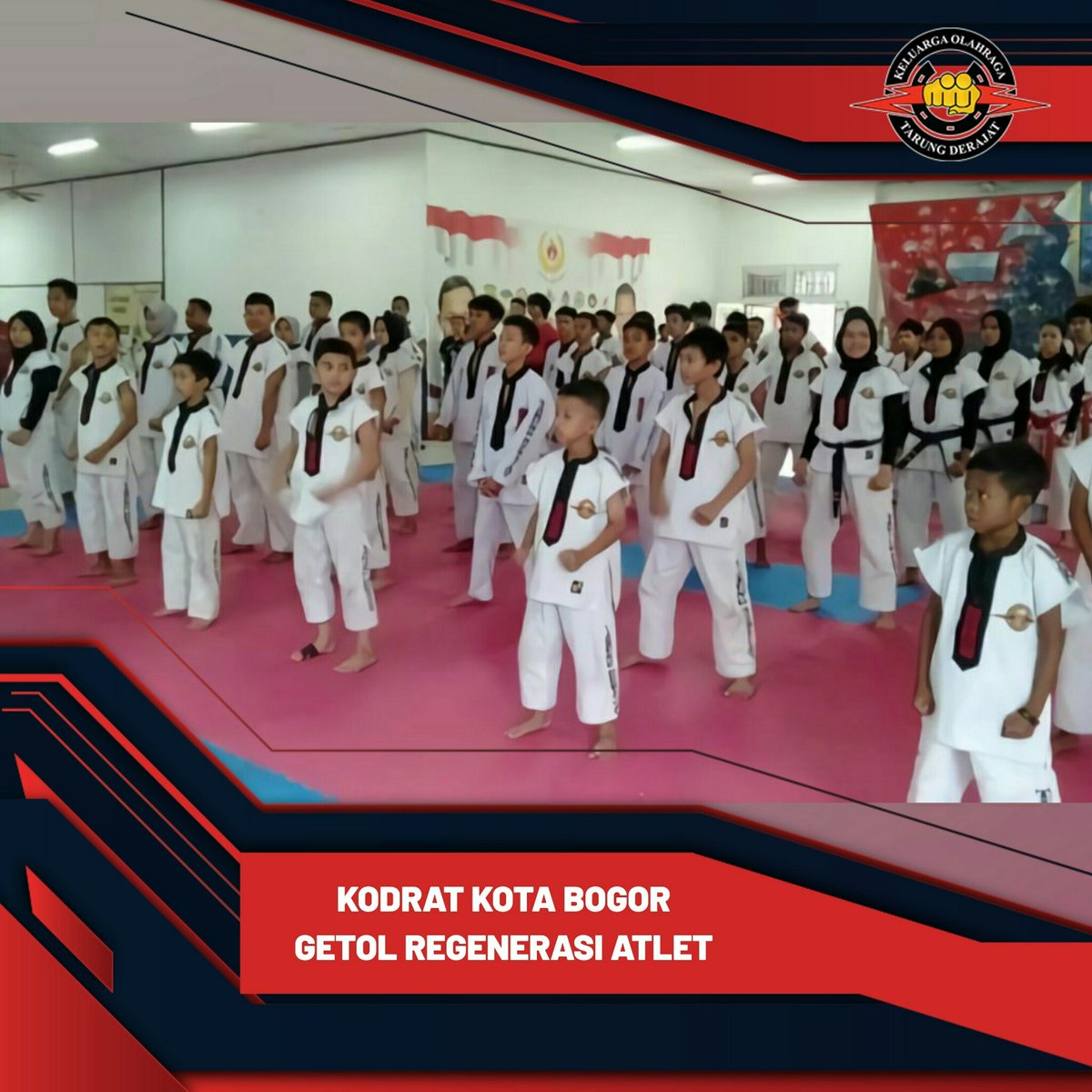 PBKodrat's tweet photo. Pembinaan atlet usia dini jadi skala prioritas Pengkot Kodrat Kota Bogor, sbg cikal bakal lahirnya petarung-petarung andal

"Bbrp tahun ke depan banyak atlet kami sdh tdk bisa bertanding. Atlet usia dini inilah yg akan menggantikan," Pelatih Tarung Derajat Kota Bogor Febby Hendra https://t.co/JENLcxZfJT