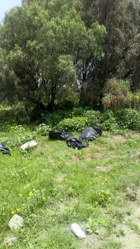 amarilloalarcon's tweet photo. #Narcoviolencia 

Localizan 4 bolsas de plástico con RESTOS HUMANOS del sexo masculino, en San Vicente Chicoloapan #Edomex https://t.co/lMSC5O1Ljf