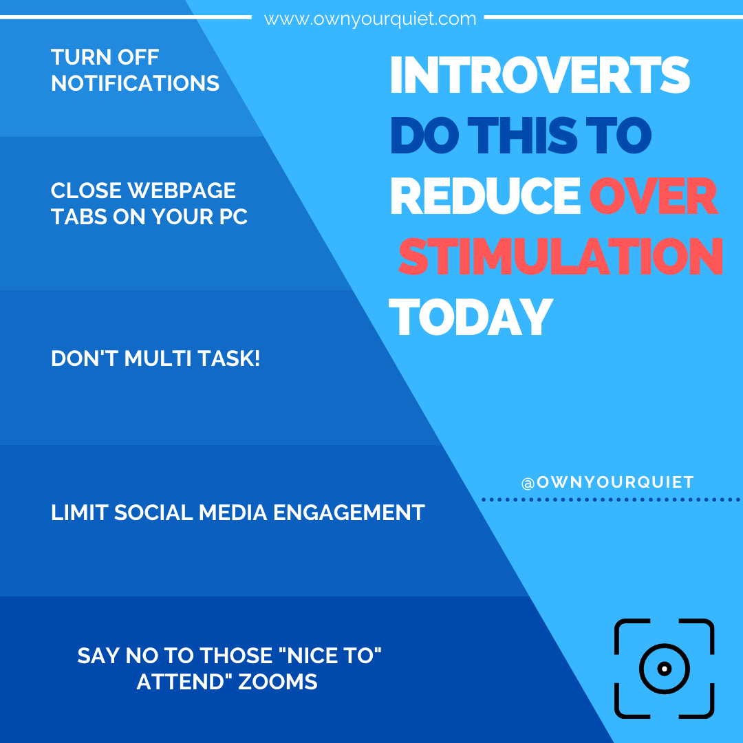 ownyourquiet's tweet photo. Hey introverts. Feeling tired and overstimulated? Make sure you make a ritual of these 5 things to protect your precious energy levels. 

#mentalenergy #stimulation #introverts https://t.co/3puay4IVxH