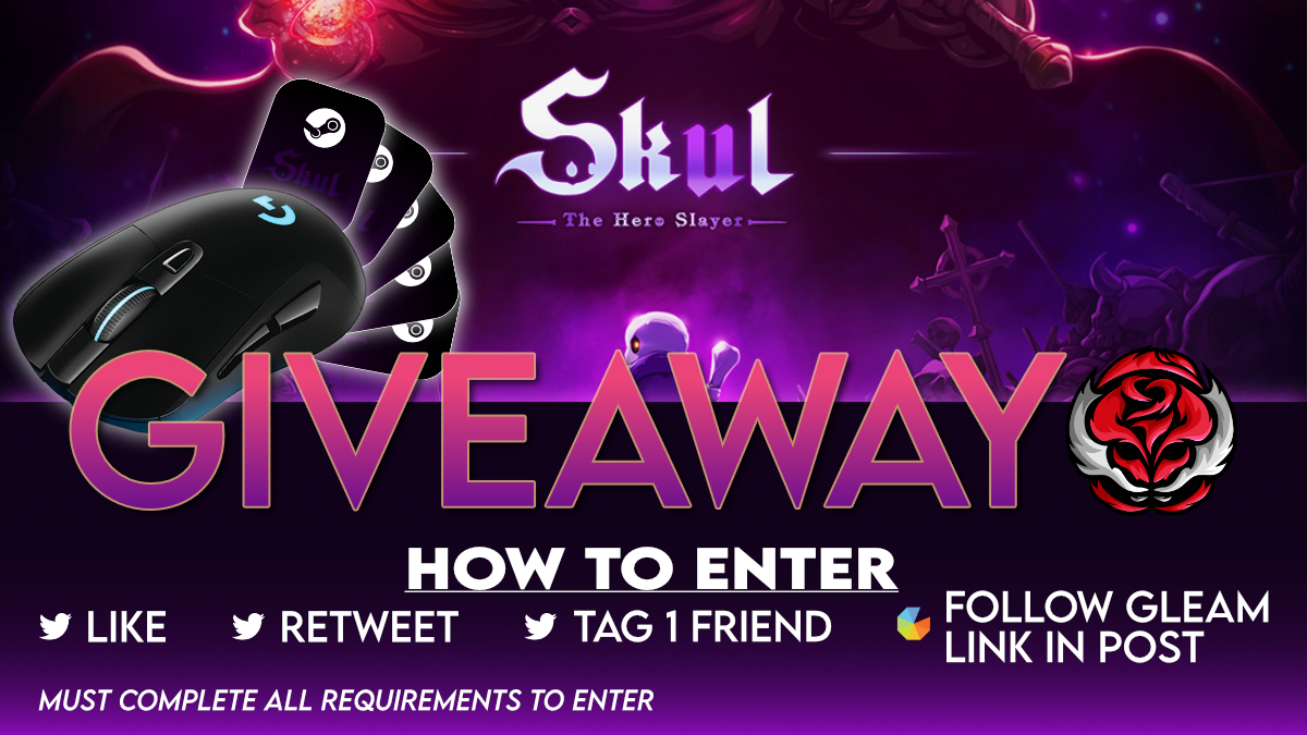 ‼️ GIVEAWAY ALERT ‼️

x1 LogiG702 Mouse
x5 Steam Keys (Skul)

LIKE | RETWEET | TAG A FRIEND

Follow link to finish entry: bit.ly/393Dv8k

<a href="/HeroSkul/">Skul: The Hero Slayer</a> <a href="/LogitechG/">Logitech G</a> 
#Giveaways #GiveawayAlert #Giveaway #LogitechGiveaway #Steam #PCGaming #ContestAlert #win #prize #Competition
