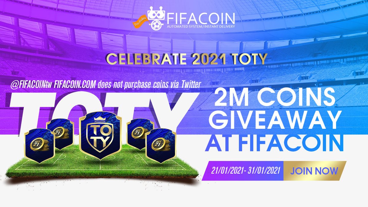 FIFACOINtw's tweet photo. 🪙🎁 #FIFACOIN #TOTY #GIVEAWAY 🎁🪙
MAKE A GOOD BEGINNING FOR YOUR 2021 #FUT #FUT21 💫💫
Click the profile link to win 1⃣0⃣0⃣0⃣k #FUTCOINS‼️‼️ 
#Headliners #VOLTA #POTM https://t.co/cdoGQtrhzq