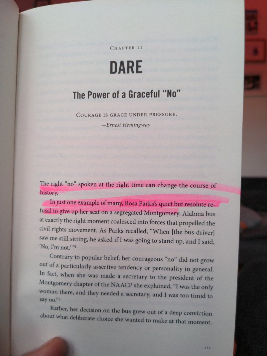 BERTRUTTEN's tweet photo. The right "no" spoken at the right time can chance the course of history. Great chapter of Rosa Park saying firmly but gracefully "No" in Greg McKeown his #book Essentialism. https://t.co/AD2FkdTxQw