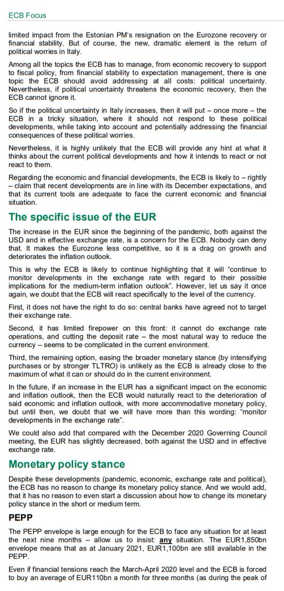 Credit AgricoleECB Focus: take a break, Madame Lagarde