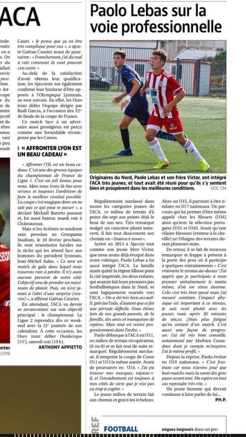 anthodos10's tweet photo. De bon matin, un joli article sur @PaoloLebas sur @Corse_Matin 🗞 ⚽️ https://t.co/ZnP1rfjjcq