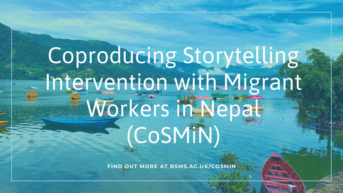 paudyal1's tweet photo. https://t.co/SMpjlQU2C7 Stories matter. Culturally rooted #stories and #narratives have the power to inspire, change and motivate. Pleased to launch our #CoSMiN project website. 
#migrants #storytelling #narratives #coproduction #Nepal #mentalhealth 
@BSMSMedSchool https://t.co/z4Cq3a17jU